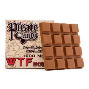 PIRATE CANDY WTF BOMB 1600MG THC MILK CHOCOLATE BAR (US)